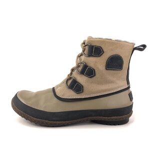 Sorel Joplin Tan Waterproof Rain Boots 8.5